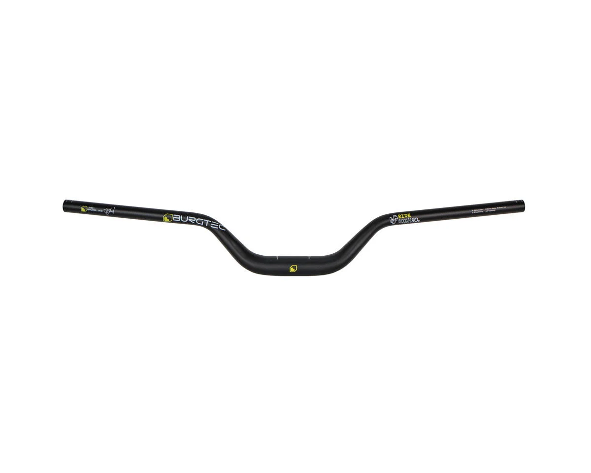 Burgtec Josh Bryceland Ride Wide Rise Bar (Black) (80mm Rise) (800mm) (35mm Clamp)